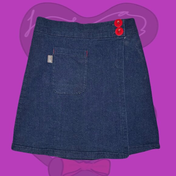 Denim Wrap Skirt Made In Canada - Picture 1 of 1